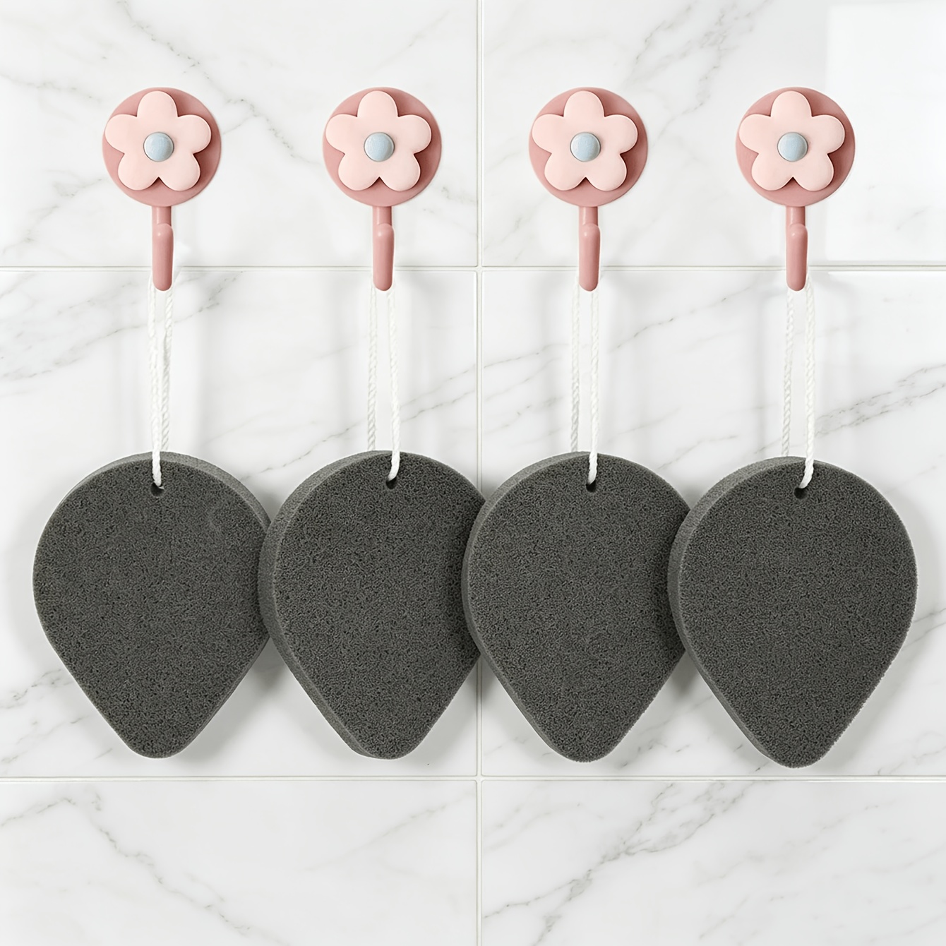 2pcs Soft Teardrop Exfoliating Washing Pad for Daily Skincare