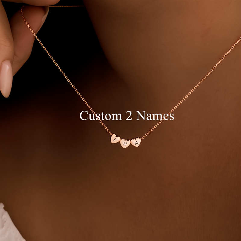 Custom Initial Heart Necklace — Meaningful Gift for Women