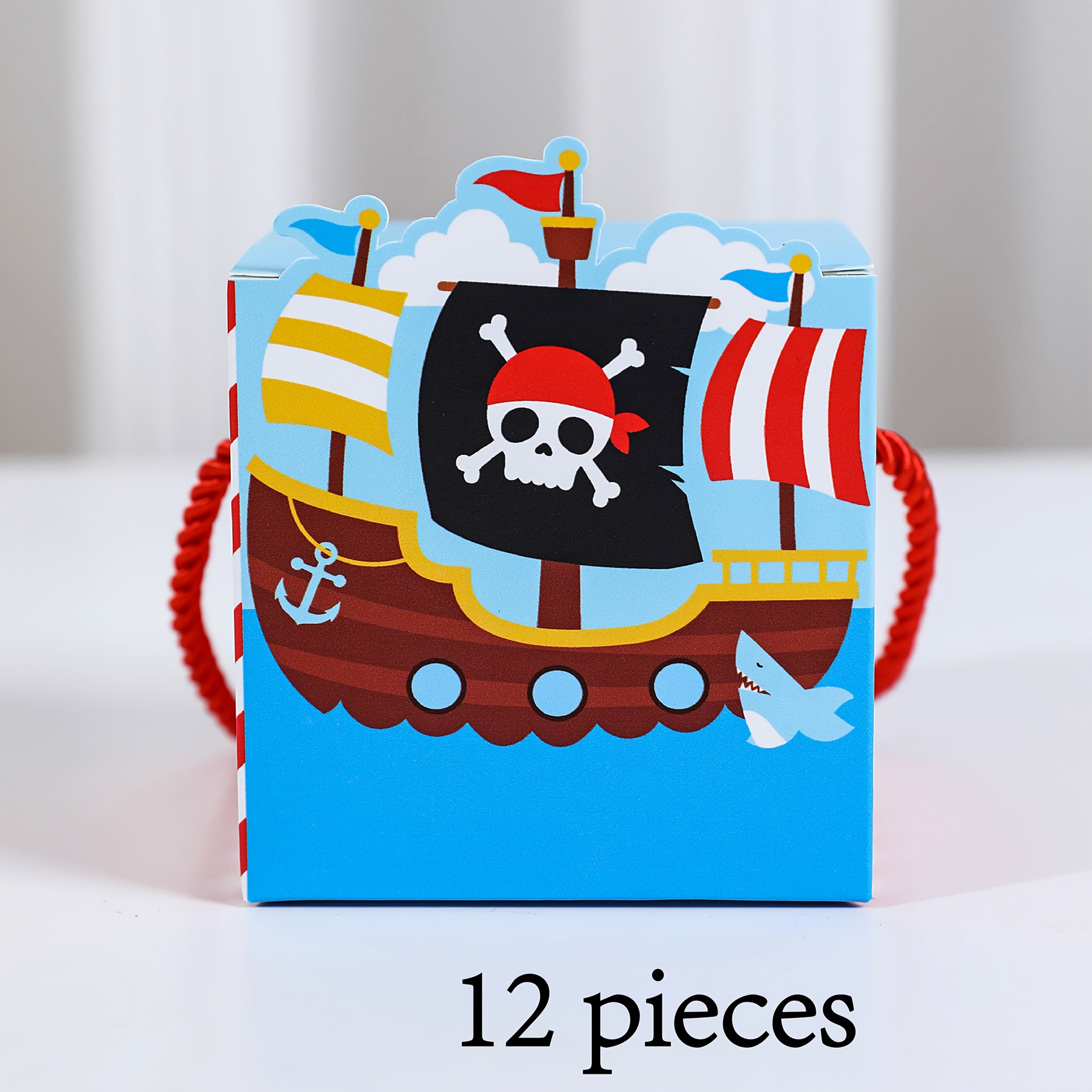 Pirate Ship Gift Packaging Paper Box, Souvenir Gift Hand , Birthday Party Return Gift Paper Box