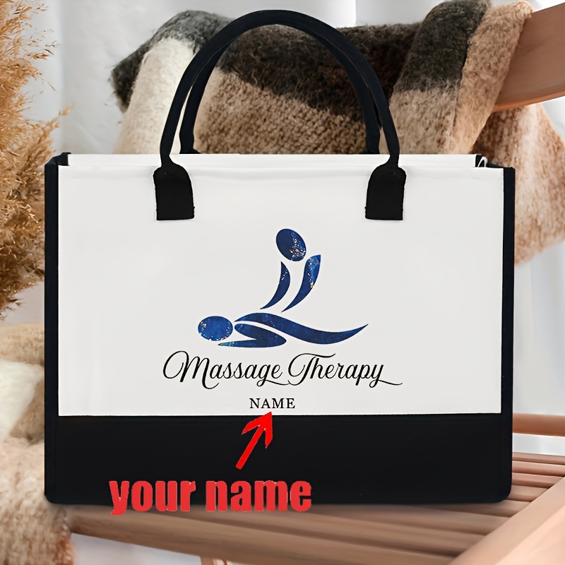 

Customizable Massage Tote Bag - Shoulder Bag Monogrammed , For & Spa