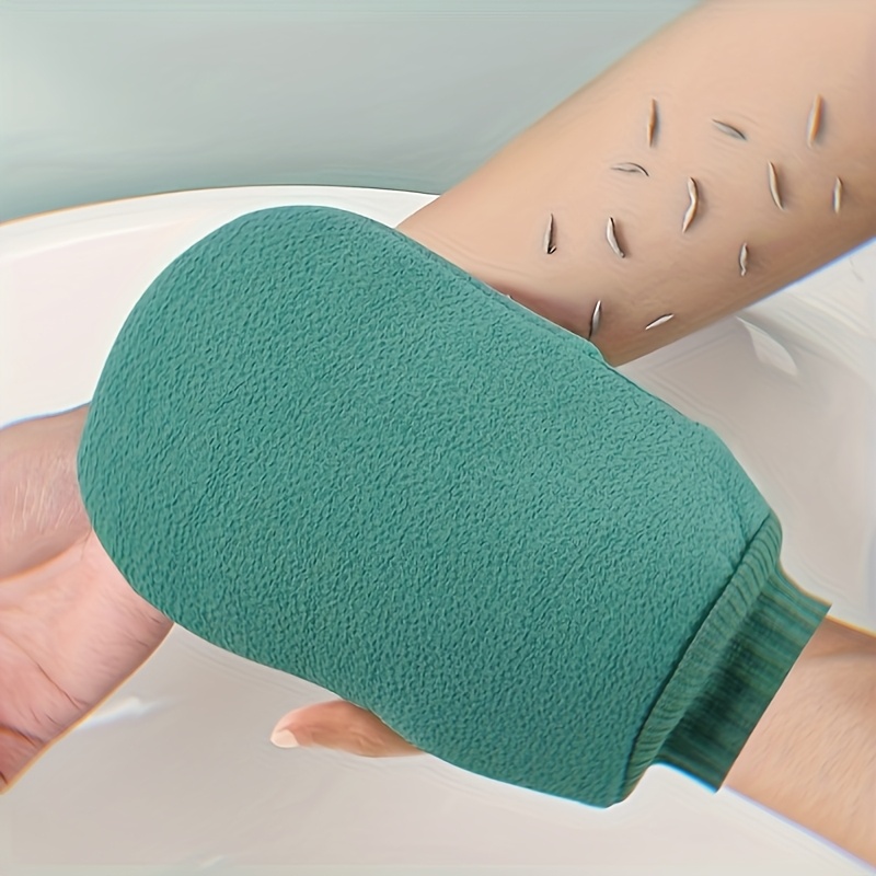 TEMU A Pair Of Exfoliating Bath Gloves, Double-sided Scrubbing Gloves, Designed For Massage And Body Scrubbing, Bath Additions For Body Exfoliation