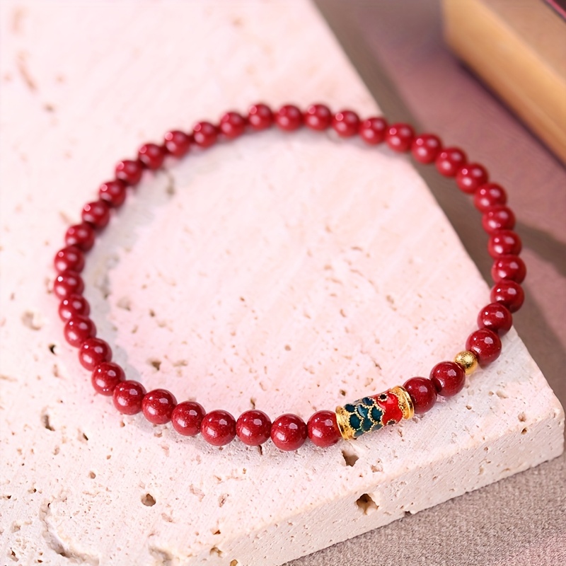 Women's Fashion Cinnabar Bracelet in Gift Box