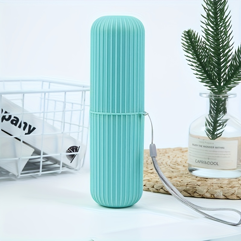 TEMU A Compact Travel Toothbrush Holder That Can Mouthwash, Toothpaste, And A Toothbrush, Essential For Business Trips.