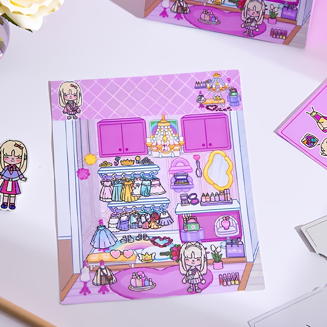 Mini Girl Diy Decorative Stickers For Journals, Tablets, Phones, And Handmade Gift Stickers