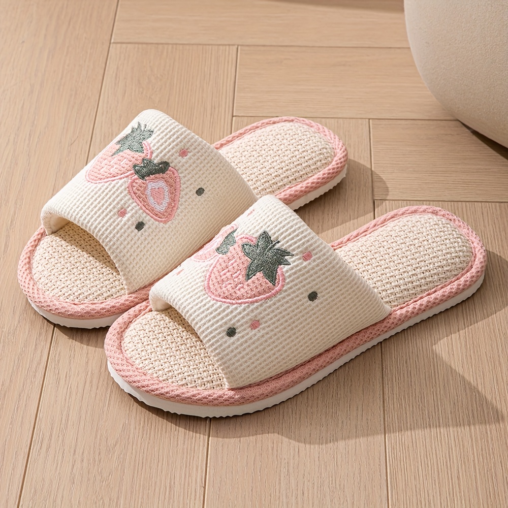 pantuflas de mujer abiertas en  , pantuflas de casa transpirables, pantuflas casuales  , calzado de mujer