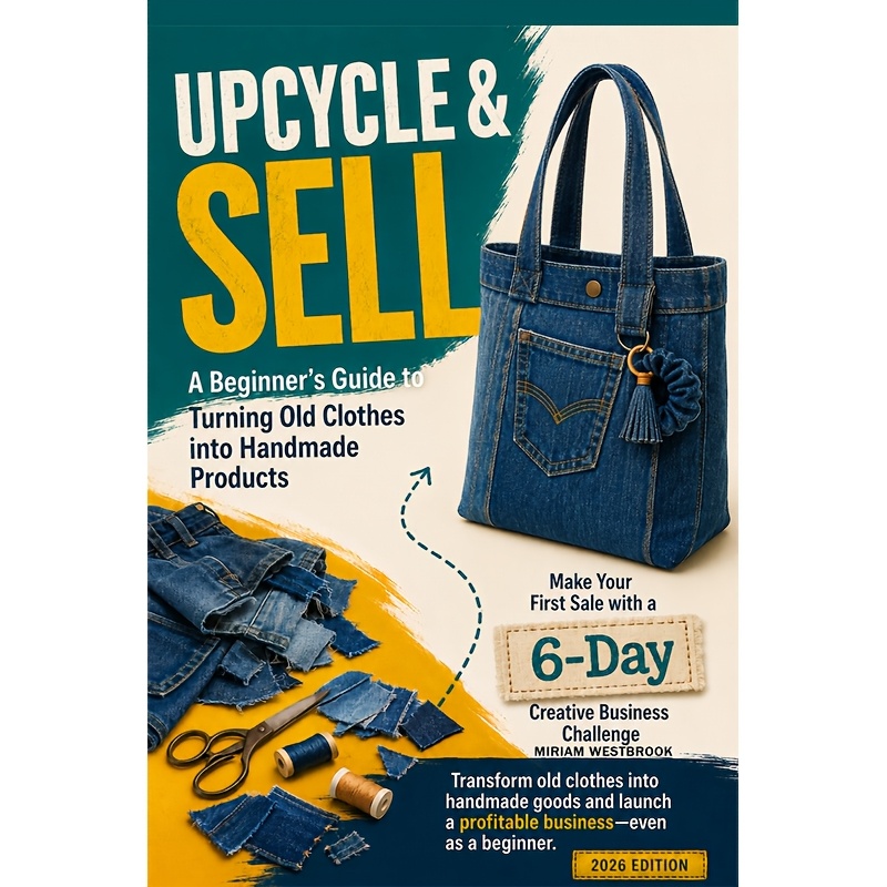 TEMU 0 To First : The Upcycling Business Starter Guide To Turning Old Clothes Into Handmade Products And Starting A Profitable Sewing Business In 6
