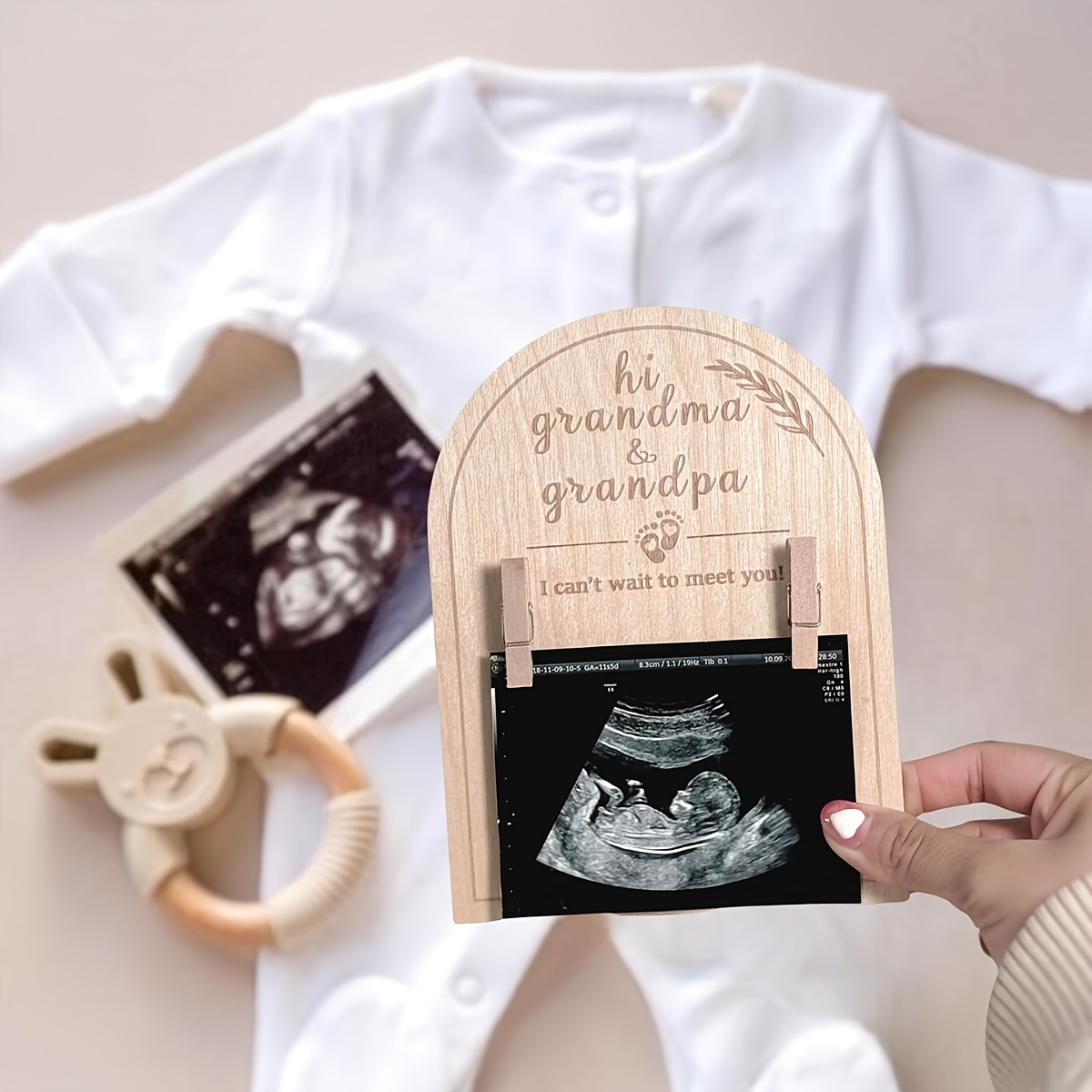 Großer Bilderrahmen Für Kinder | Pappelholz. 41,5 X 31 Cm. | Rose