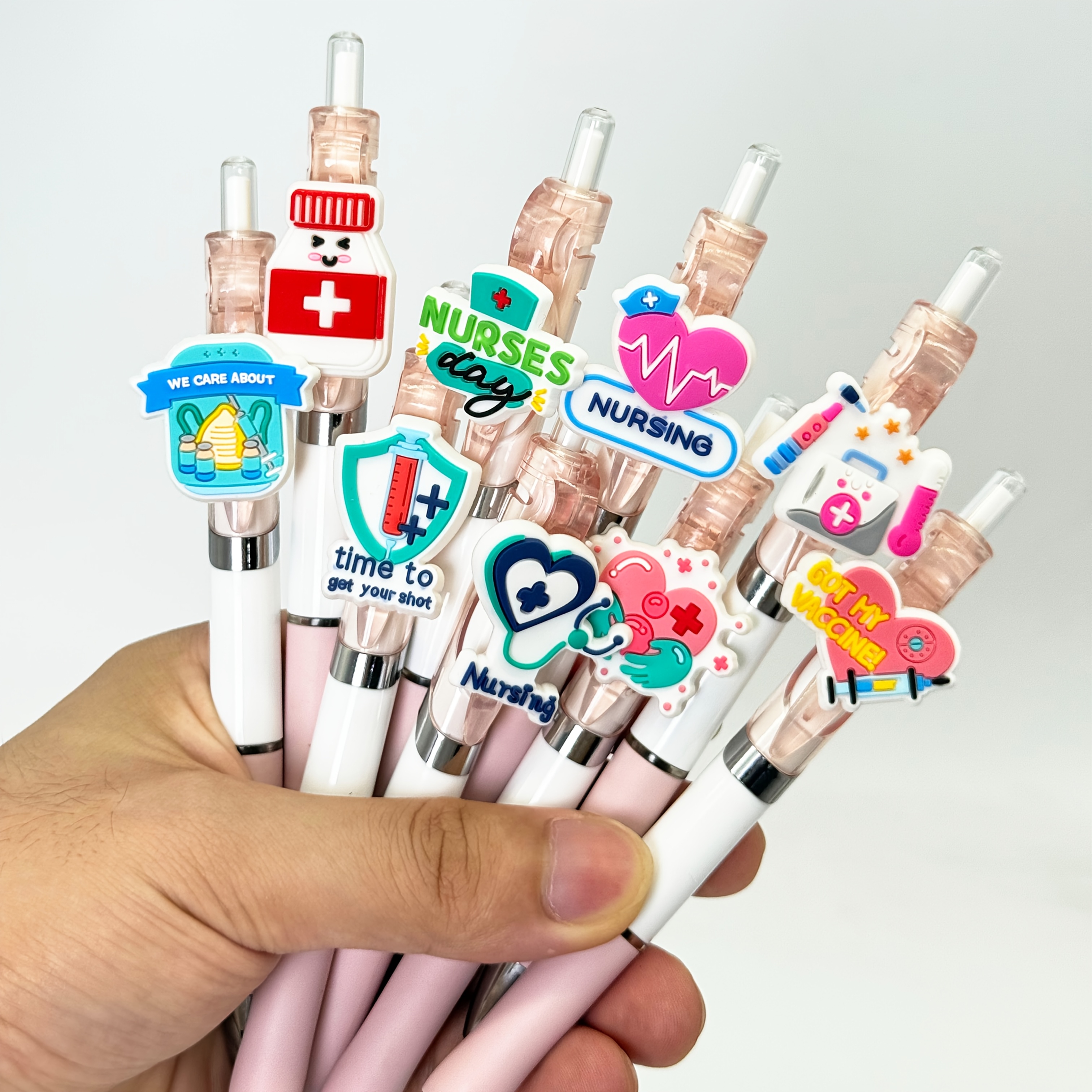20 30 retractable ballpoint pens from   series solid   pens for   and nurses press type gel pens with black ink refills ideal for     documents a fun gift for office stationery Product details 1