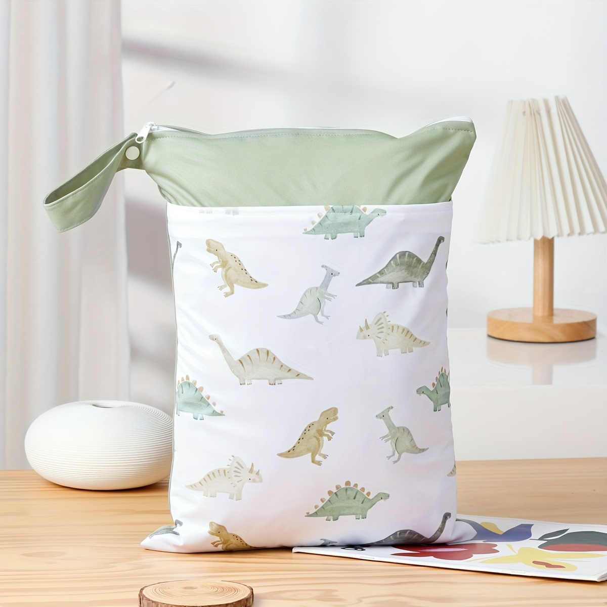 Image of 1pc Large Capacity Diaper Bag, Portable Wet Dry Bag For Travel,storage Bag For Swimsuits,gym Clothes