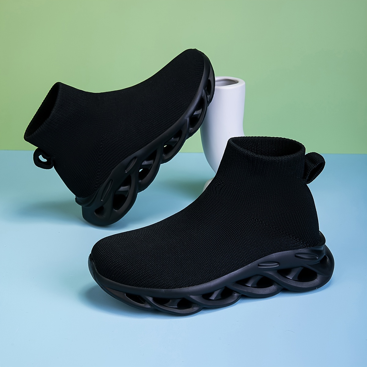 Girls' Casual High-Top Sneakers, Running Shoes