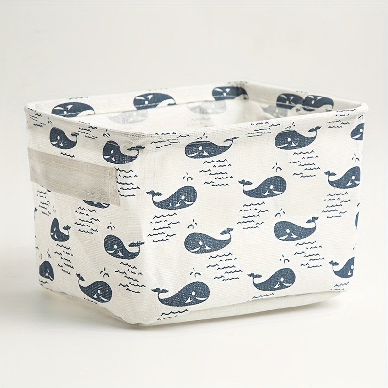 TEMU Panier de Rangement Pliant, Organisateur de Bureau, Boîte de Rangement Minimaliste, Panier de Rangement, Conteneur de Rangement, Sac de