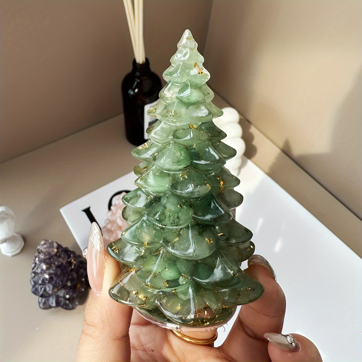 rose quartz amethyst   tree   decor desktop ornament perfect gift   enthusiasts Product details 8