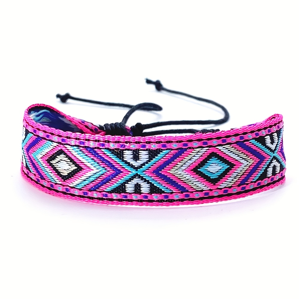Adjustable Geometric Print Bohemian Men's Bracelet