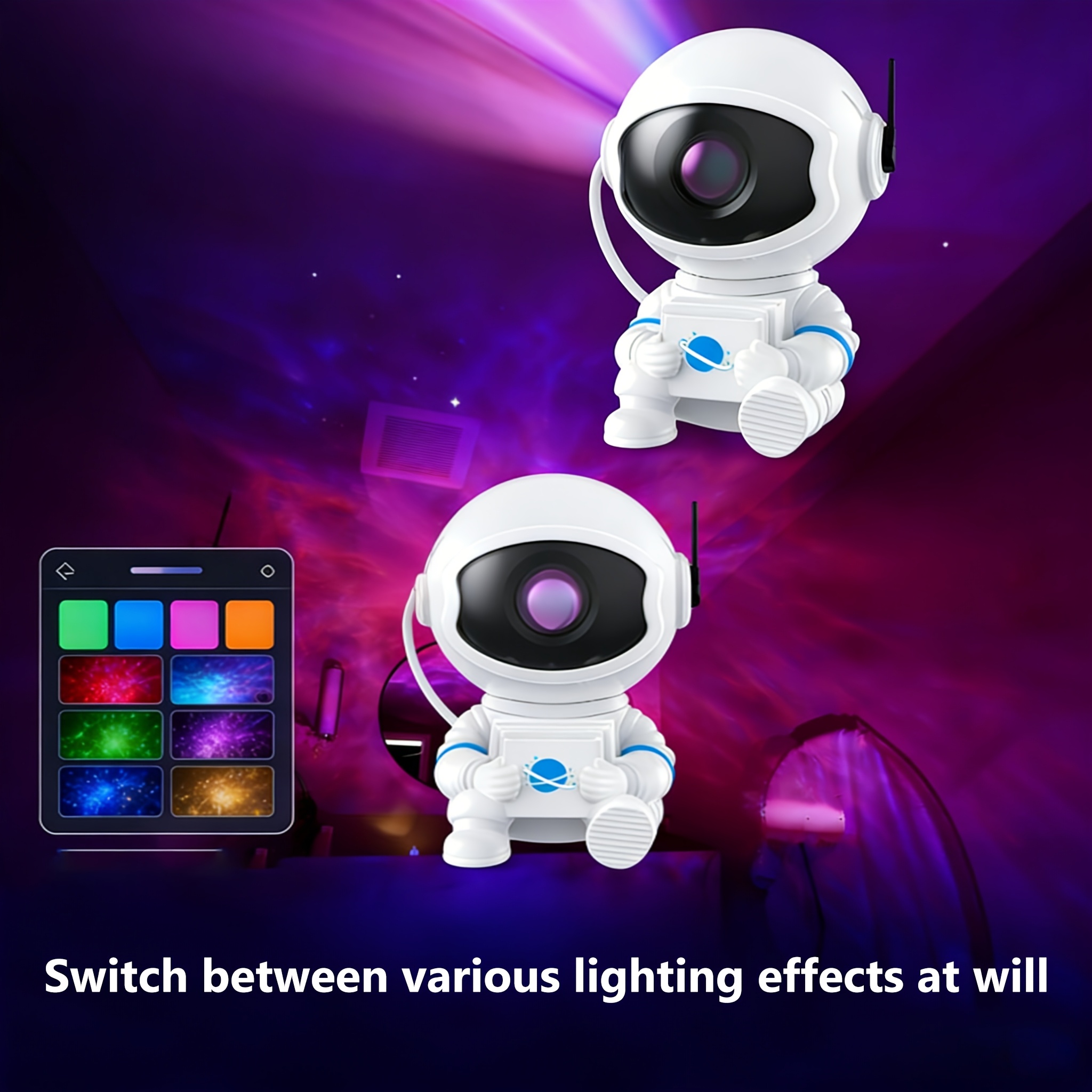 remote controlled astronaut star projector spinning   nebula   for   a cozy atmosphere in your bedroom Product details 9