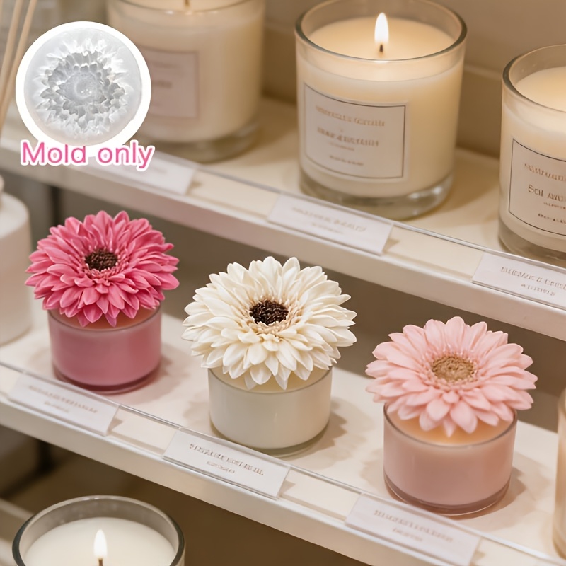 molde para vela 1, molde de   de  ,   de flor de  , vela de aromaterapia diy, molde decorativo de gesso e resina,   de mesa de resina epóxi  , lembrancinha de festa, presente de aniversário, ferramenta para confecção de presentes de dia   namorados