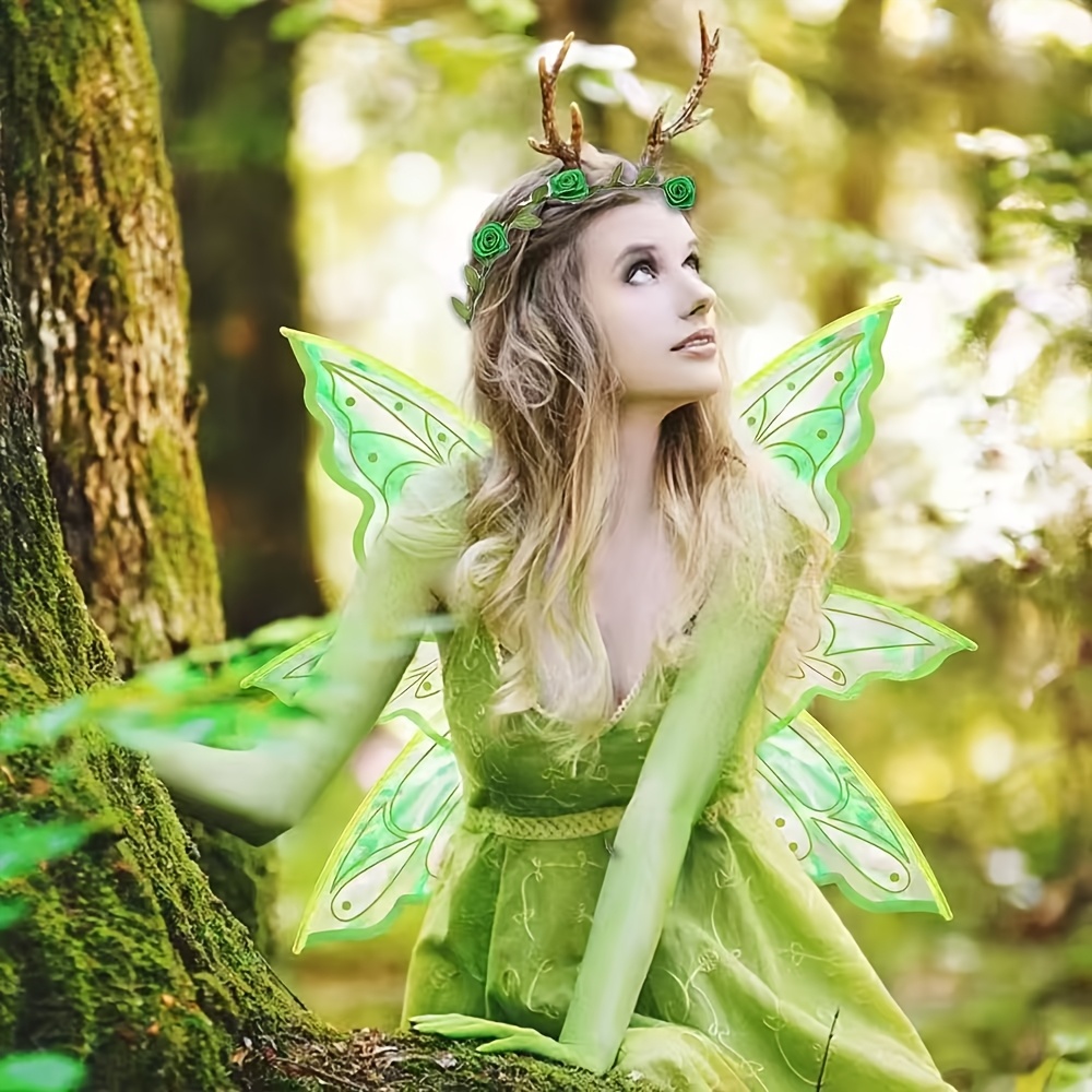 green emerald velvet dress Green Fairy of the Garden Fantasy Faire Corset Costume
