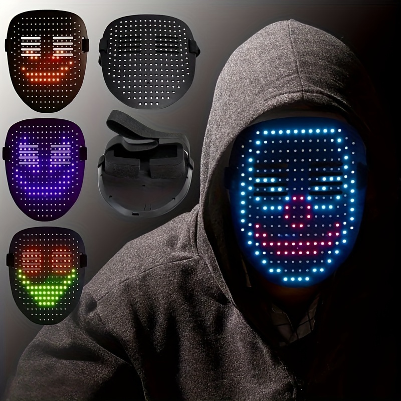 Cool Trendy Funny Led Mask Dj Mask Wireless App Control Gesture