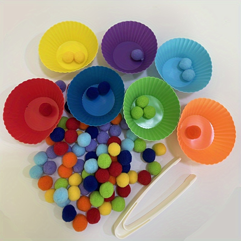 A Set Of Math Teaching Aids: Number Recognition Matching Puzzle, Educational Bead Maze, Children's Fine Motor Skills Toy, Halloween And Christmas Gift