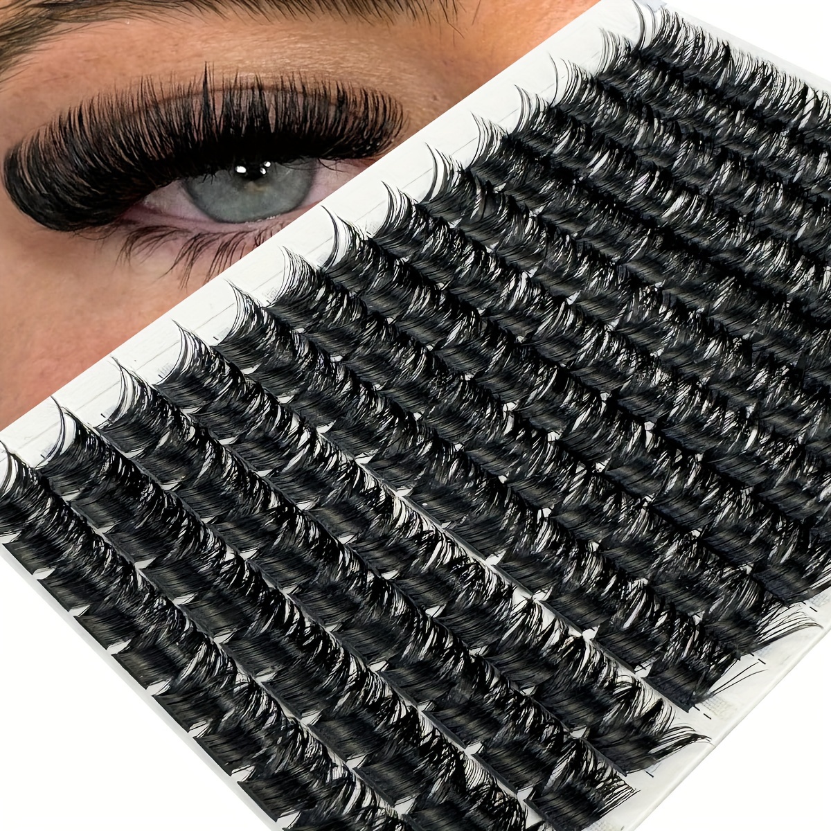 

200d Tray Natural Eyelash D Russia Volume Individual Lashes Extensions Mink False Eyelash