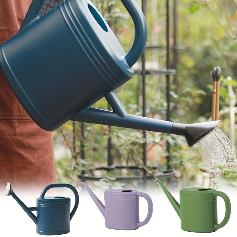 

Plastic Long Spout Watering Can With Shower Head - 2l Large Capacity Gardening Tool For Indoor And Outdoor Plants