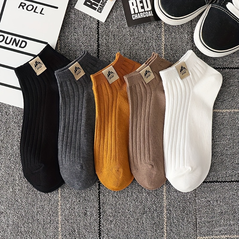 

5 Pairs Of Socks For Men And Women, Summer Thin Style, Short Tube, Breathable, Sweat-absorbing, Odor-resistant, Popular Low-cut Boat Socks For Spring And Autumn, Sweat-resistant