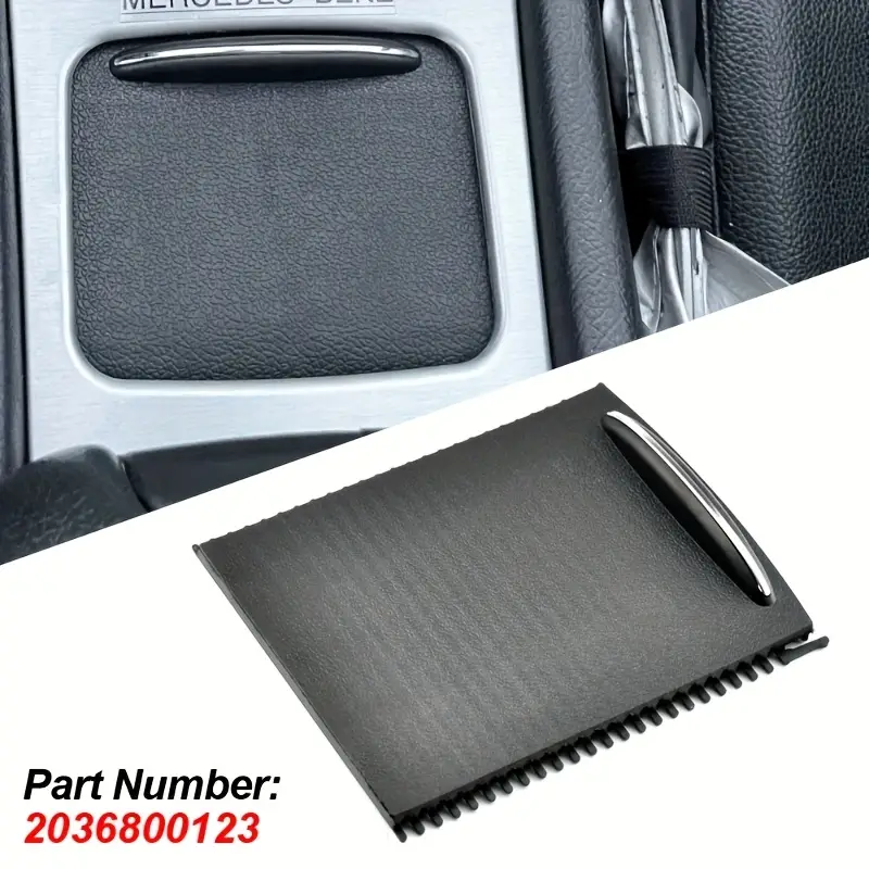 Volets coulissants de console centrale de voiture, porte-gobelet, couvercle de volet roulant pour Mercedes-Benz Classe C W203, 2000-2007, 2036800123, 9051 34 Volets coulissants de console centrale de voiture, porte-gobelet, couvercle de volet roulant pour Mercedes-Benz Classe C W203, 2000-2007, 2036800123, 9051 34