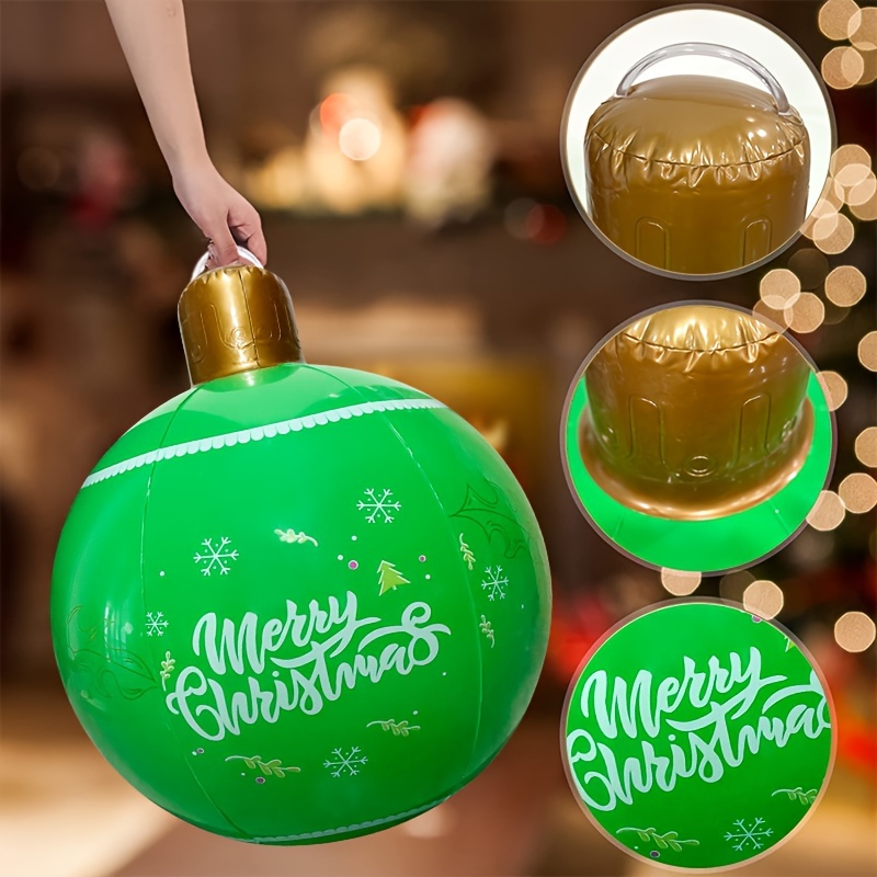 Pallone Di Natale Gonfiabile Gigante – 49cm, PVC Resistente, Decorazione Interno/Esterno