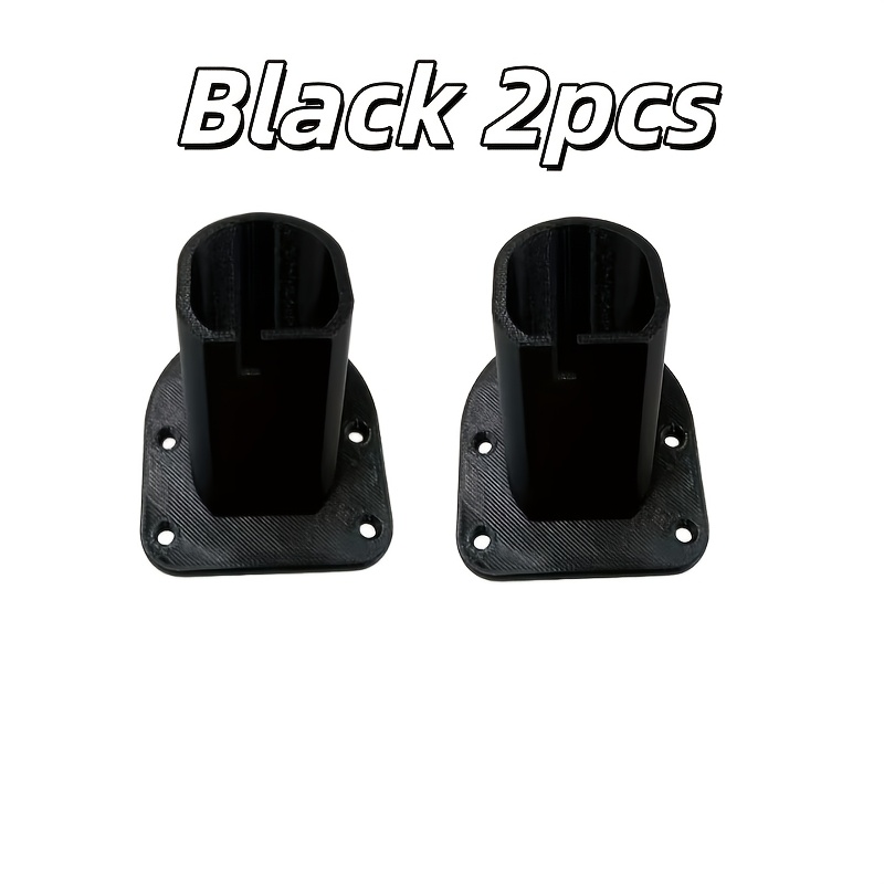 TEMU 2pcs Battery Holder, Wall Mount Space Saving Rack, Up-tilt Design, Tilted Structure Fixes Batteries, Compatible With Ryobi Power Tools, For