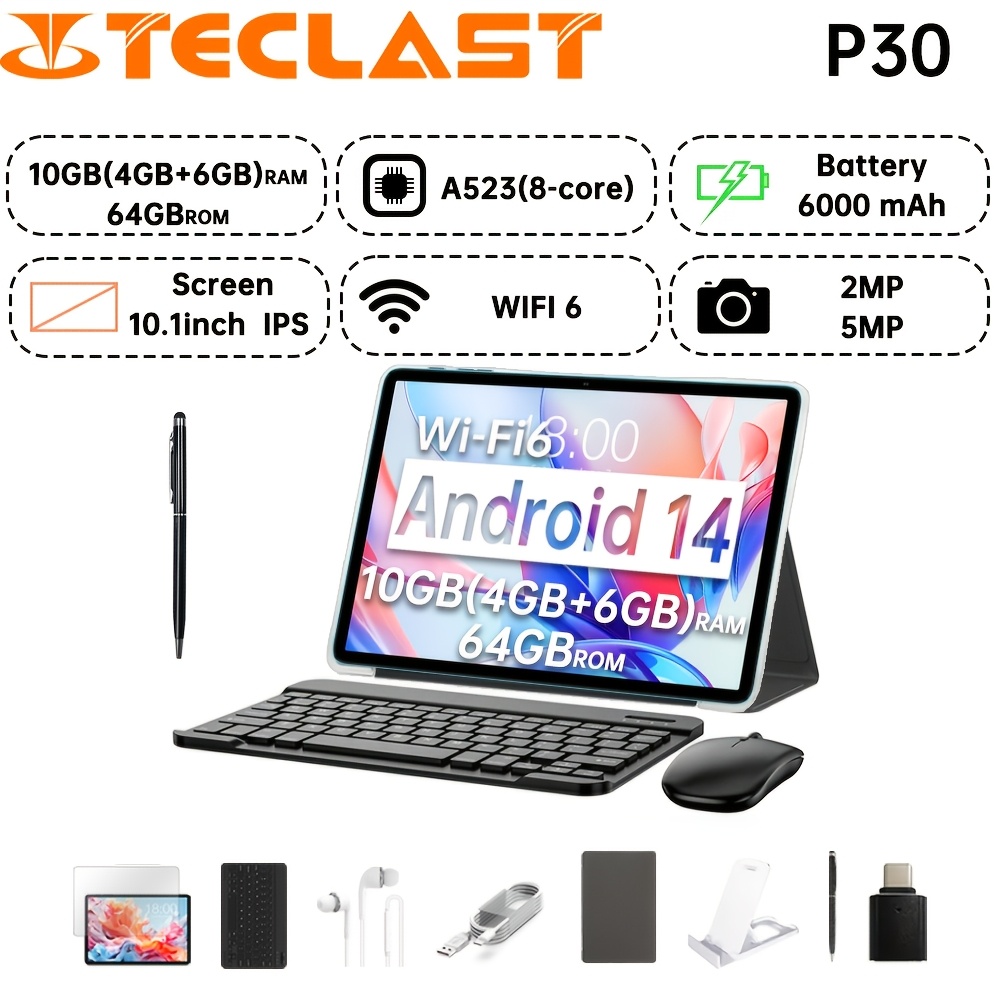 teclast p30 2024 タブレット a523 8コア 1.8ghz/ 4gbram/64g