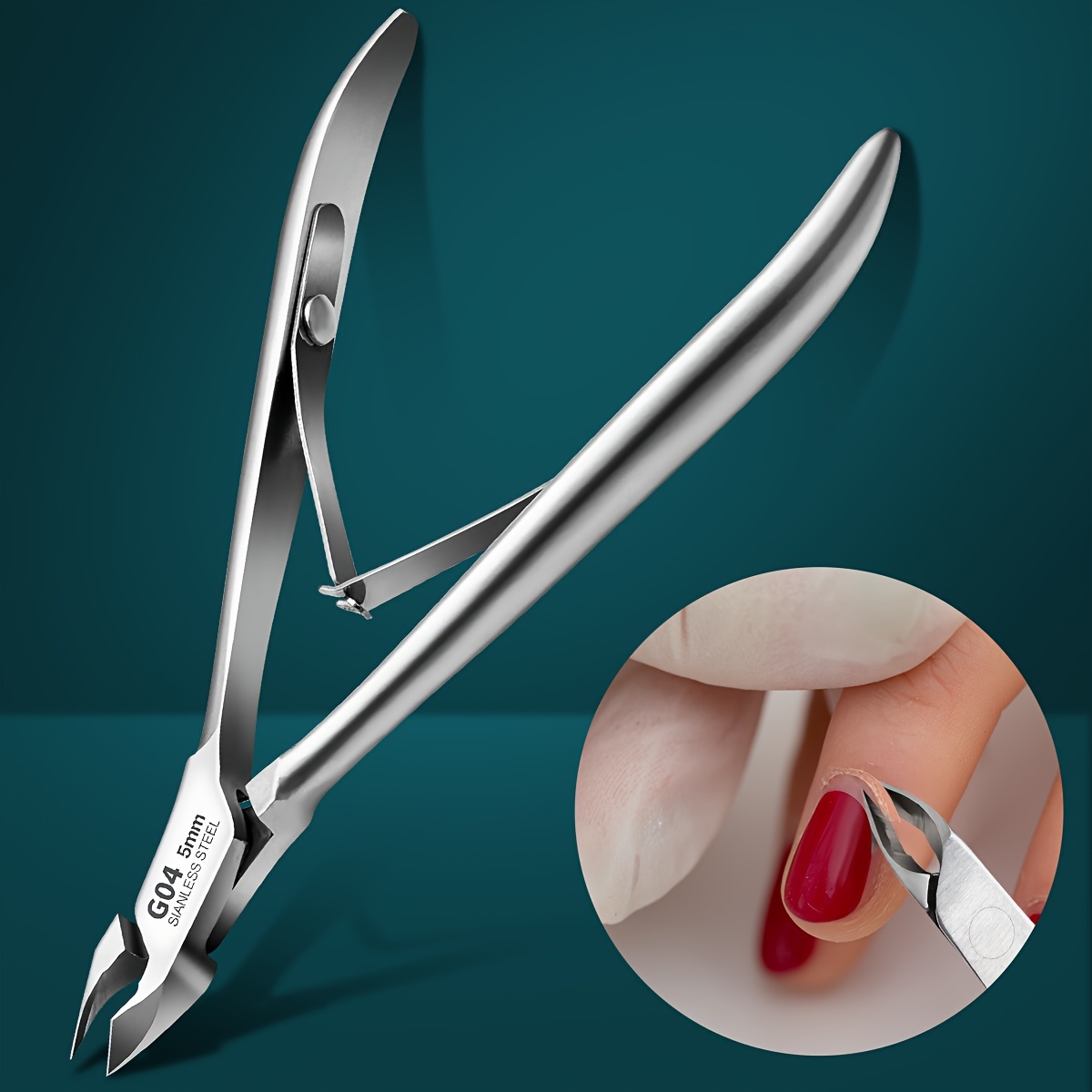 

Nail Care Kit, Stainless Steel Remover And Pusher, Odorless, For Healthy And Shapely Nails