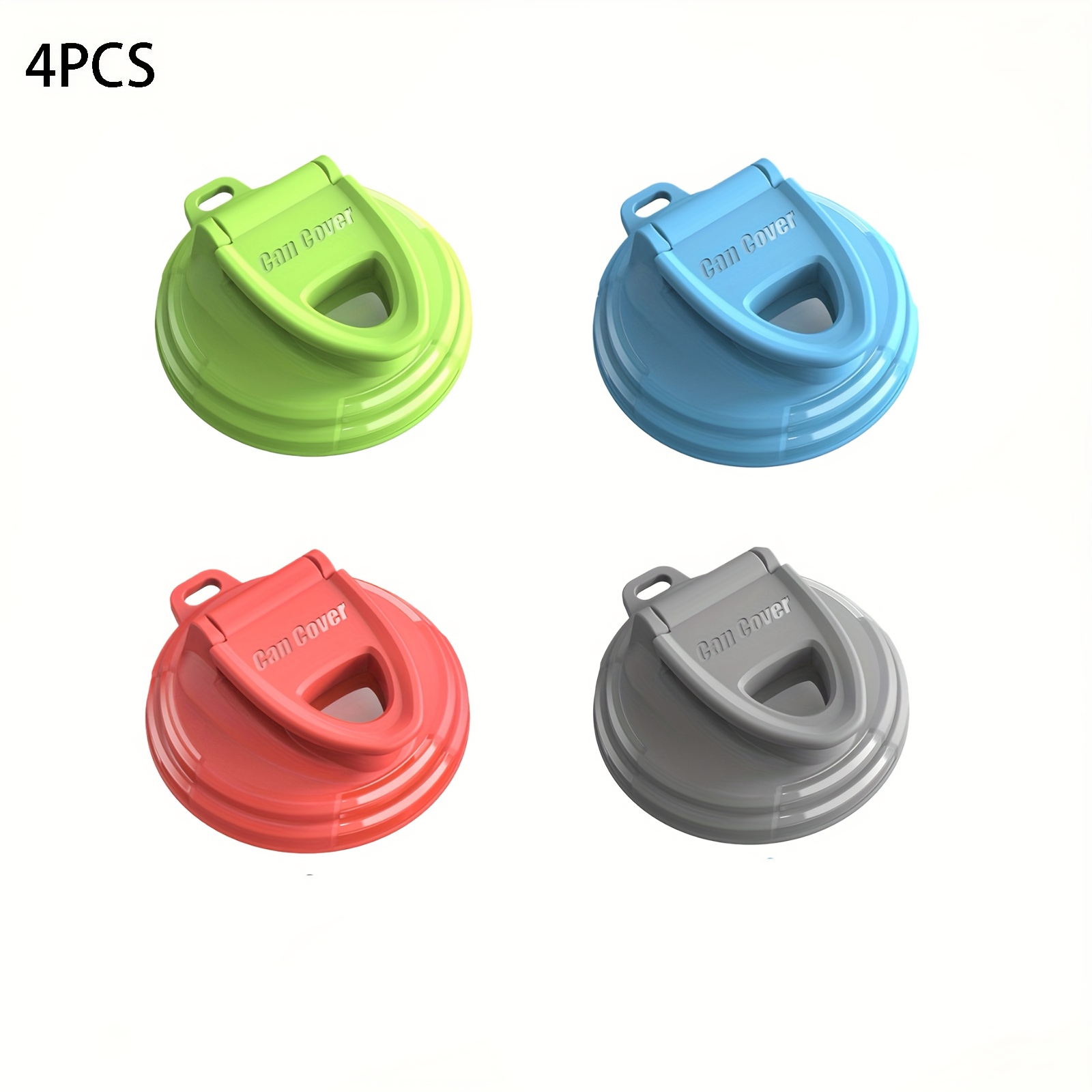 Image of 4pcs Set 5-color Beverage Can Lids, Standard Size Soda/beer/ Drink Can Covers, 360° Sealed Dust-proof And Leak-proof, Easy To Remove Reusable Soda Can Lids, (random Colors)