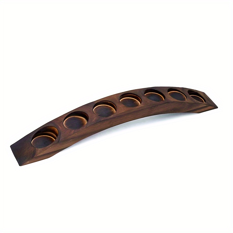 Rustic Wooden Candle Holder - Multi-hole Design For Romantic Dinners, Weddings & Holiday Decor