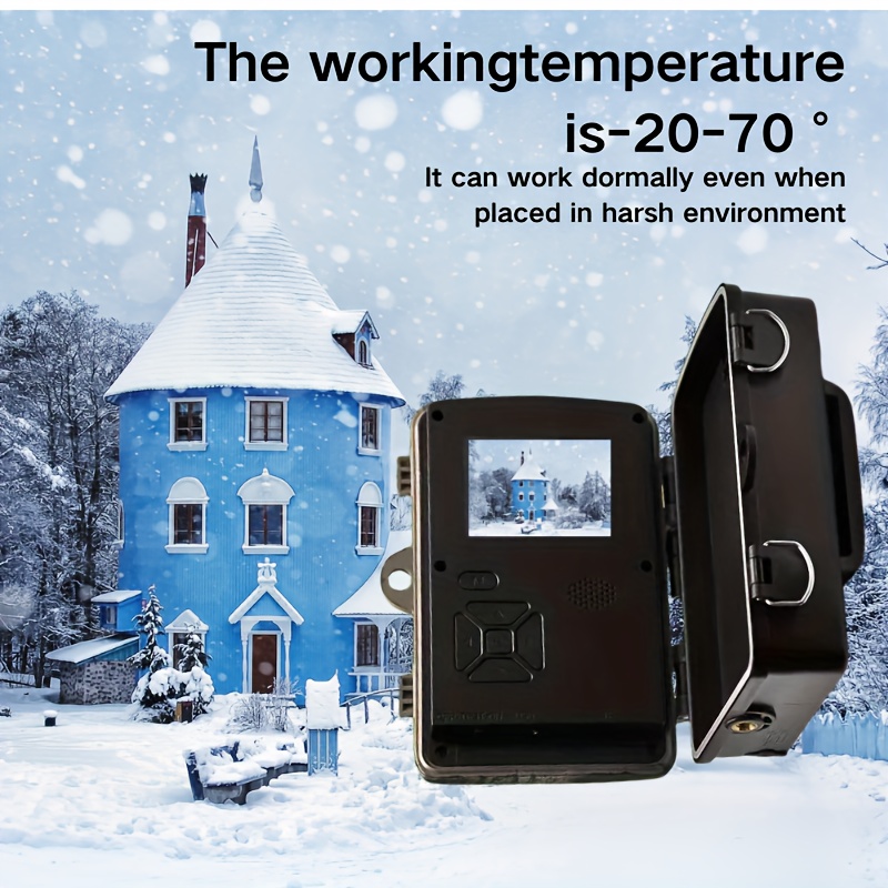 hd ir camera with night vision 0 8s trigger 120 motion sensor 1080p video capture outdoor wildlife tree mountable battery not included wildlife monitoring night vision camera durable camera Product details 9