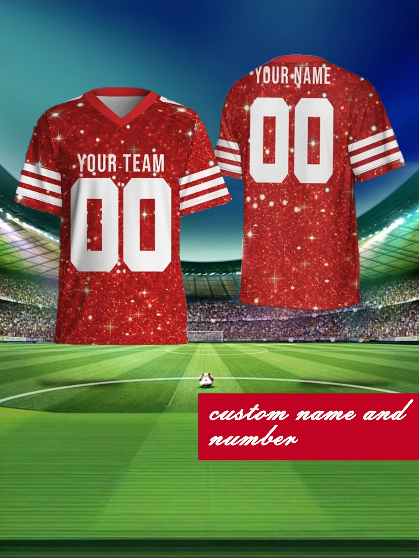 Custom Football Jersey - Personalized With Stitched/Printed Name & Number For Men, Women, Kids