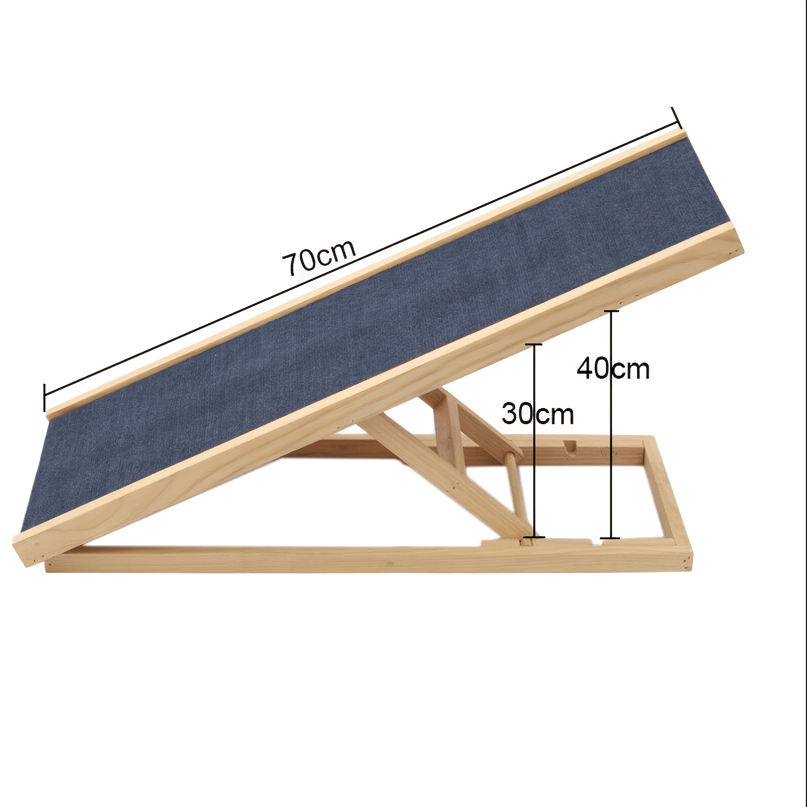 Image of Pet Ramp Car Dog Ladder Height Adjustable With Non-slip Carpet Safety Dog Ramp Folding Pet Ramps For Travel