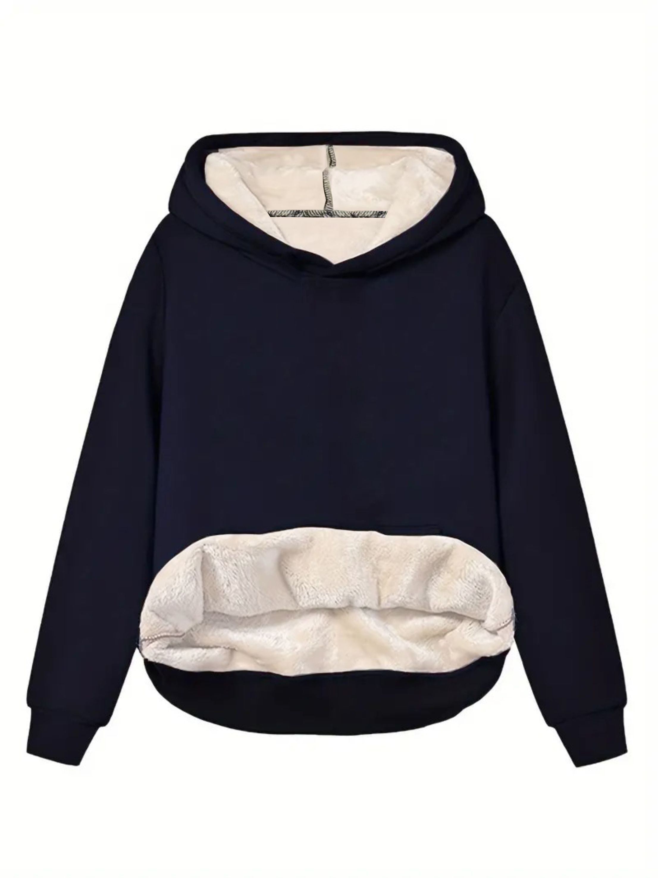 stück vintage style damen kapuzen sweatshirt fleecefutter Temu