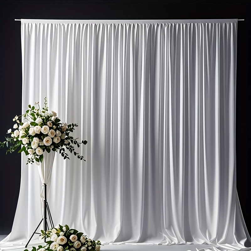 Elegant White Photography Background for Weddings and Birthdays