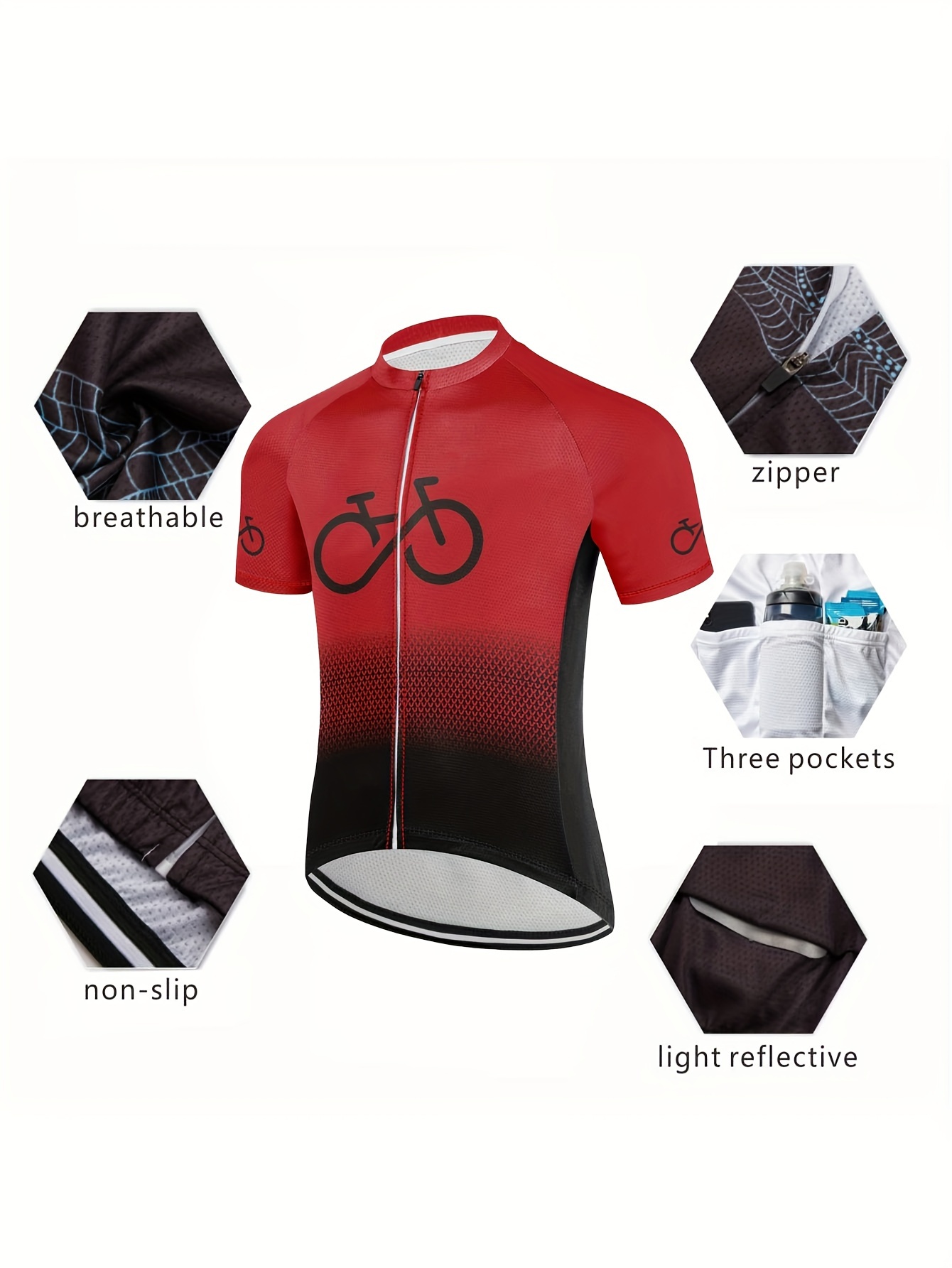 Maillot de vélo manches courtes WAVE noir/jaune WEAR DESIGN