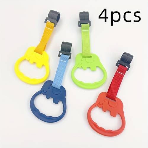 2pcs 4pcs colored plastic pull handles durable hanging handles suitable for room decor playpens and beds ideal indoor party accessories no batteries required durable polypropylene material