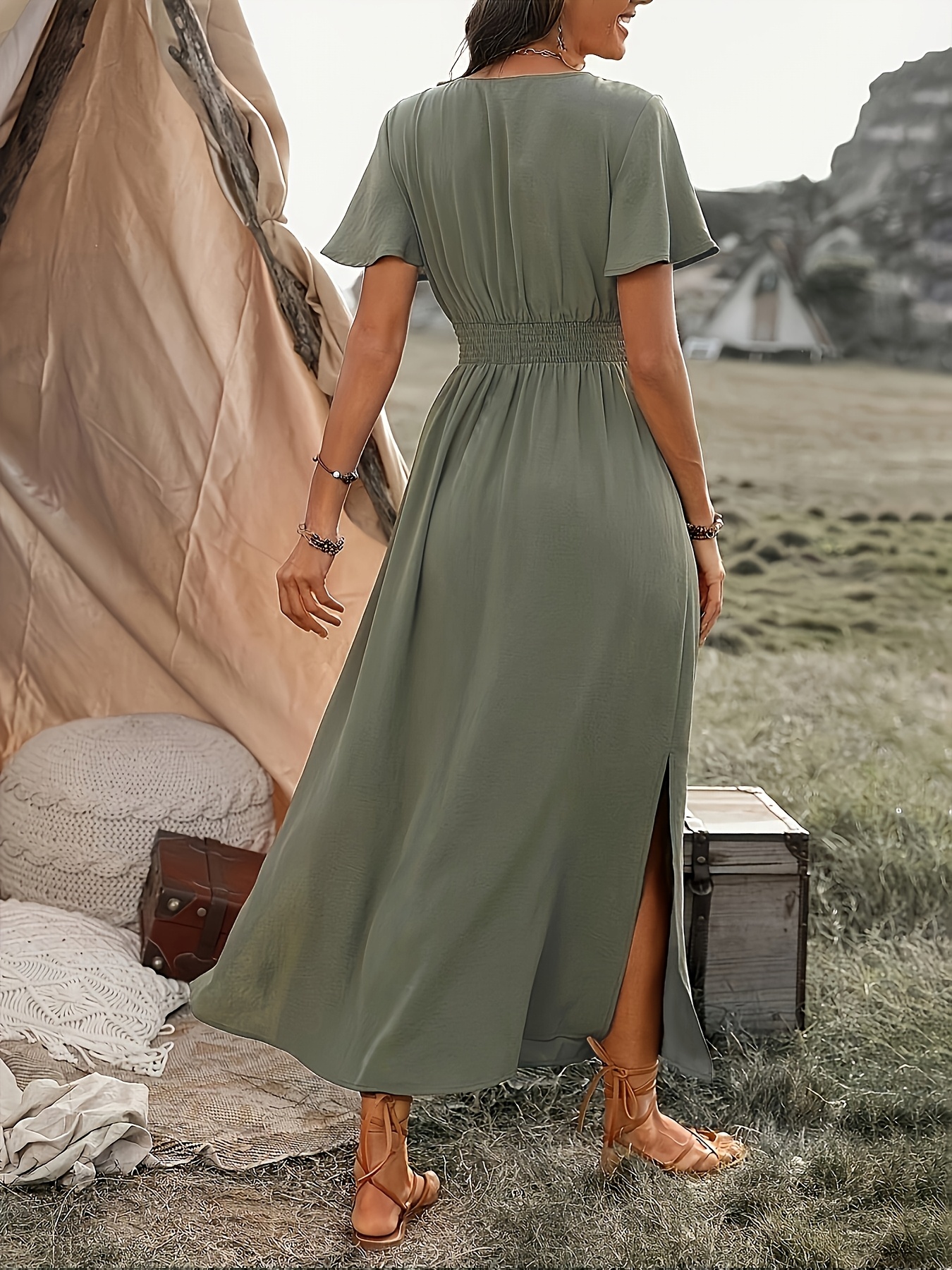 dress long sleeve dress Elmont Long Sleeve Maxi Dress