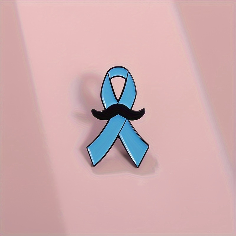 1  blue ribbon metal badge   hat decorative brooch enamel lapel pin gift jewelry for friends