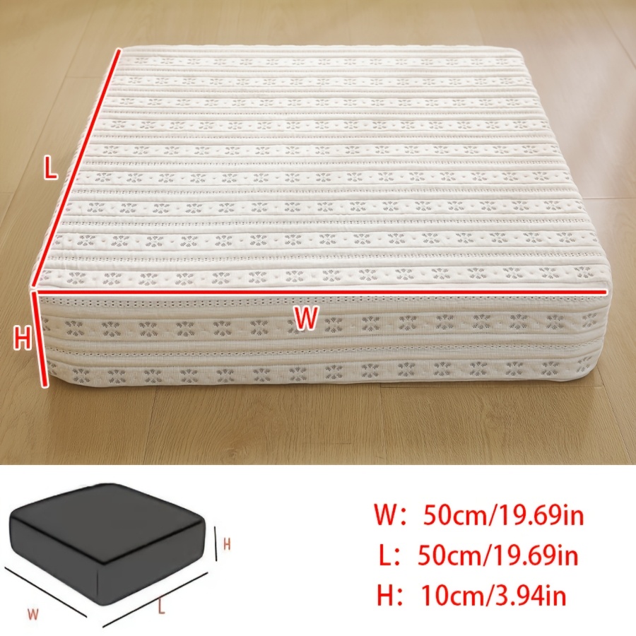 TEMU 1pc Seat Cushion, Thickened Sponge Filling, Pet Friendly, , Ultra Feel, Zipper Design For Easy Removal, Removable And Washable Cover, Decorative