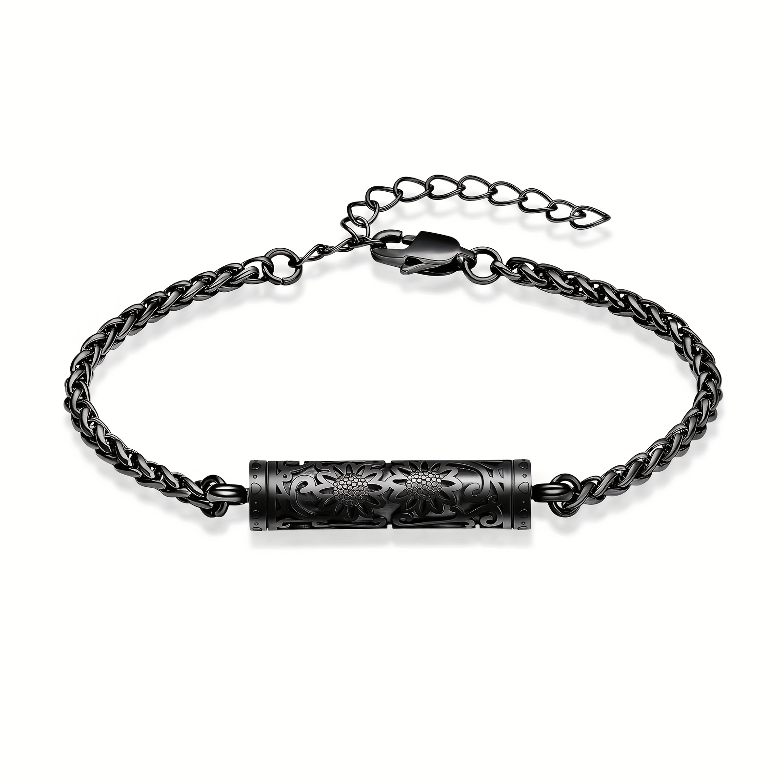 Sunflower Urn Bracelet for Pet Cremation Jewelry