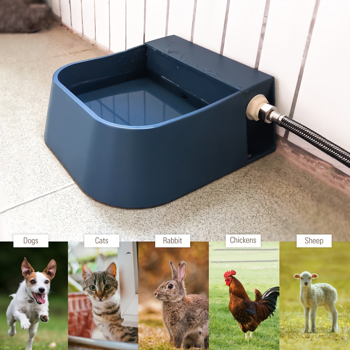 

Pet Automatic Water Dispenser, Dog Auto Fill Water Bowl, Livestock Float Valve Water Feeder For Dog Cat Drinking