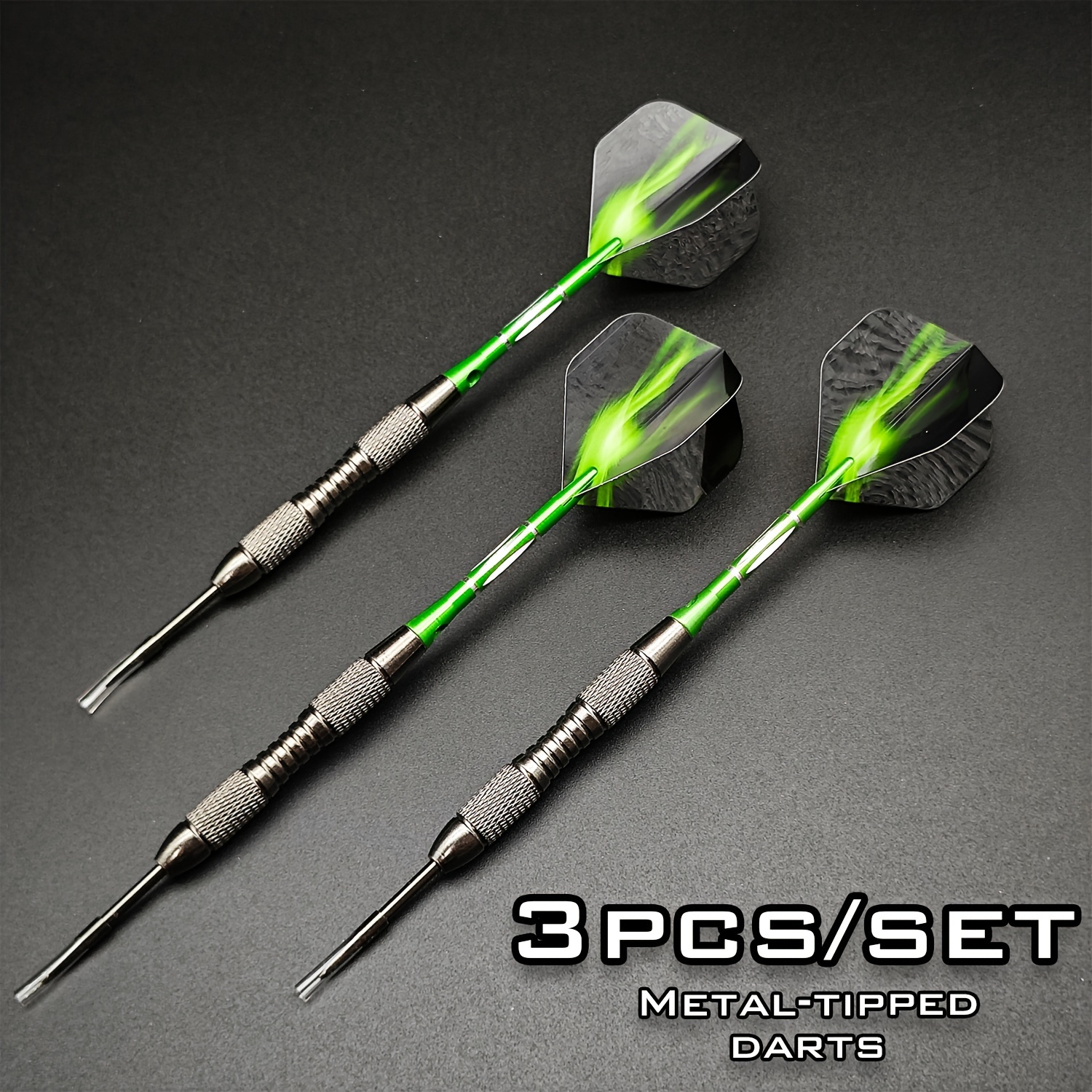 

20g Grey Metal Dart Dart Set - Metal Tip Dart Set - Great For Competitive Play And Casual Fun