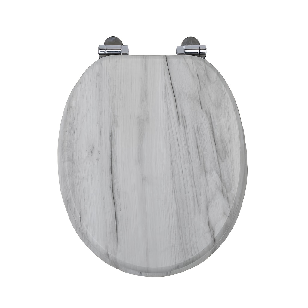 Toilet Seat With Mechanism Quick-release Function For , O-shaped Toilet Seat With Adjustable Hinges, Wooden Toilet Seat, Sturdy Quality