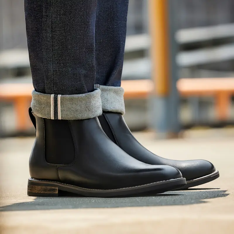 mens ankle boots slip dress shoes eva sole pu - Temu mens ankle boots slip dress shoes eva sole pu - Temu