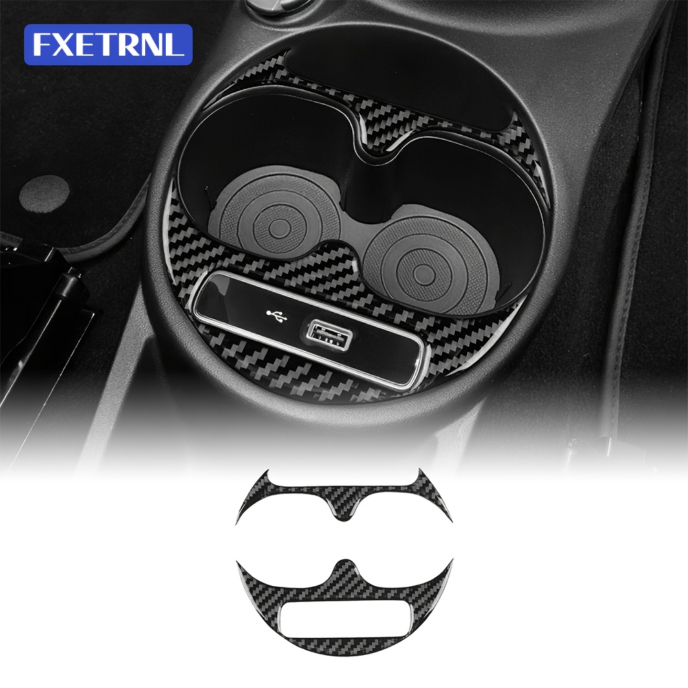 E-shop Echte Carbonfaser - Für Fiat 500 (2016-2024) für Abarth 595 695 (2016-2024) - Getriebe Wasserbecher Rahmen - Universal für Links- und
