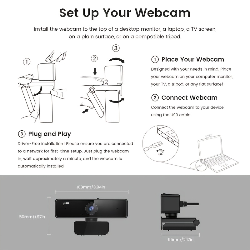 v11 2k webcam compatible for zoom     1440p hd   rotatable conference camera with dual mic usb powered   nearsync software for pc laptop low Product details 6