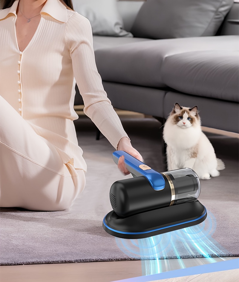 jkuoo multi functional handheld vacuum cleaner with led display usb rechargeable 4000mah lithium battery   portable design for mattresses pillows sofas carpets pet hair removal living room bedroom clothes car details 1